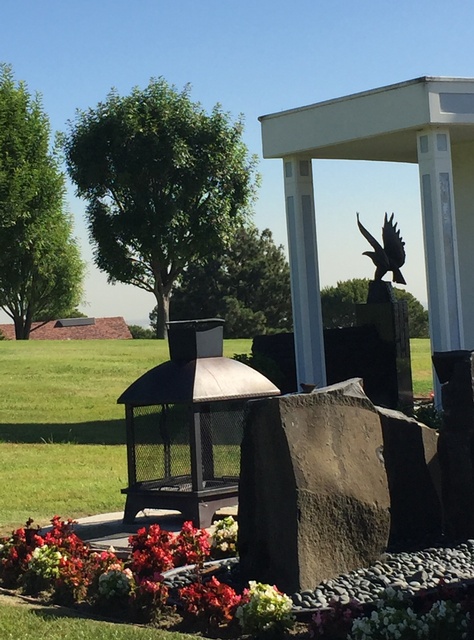 Memorial Day celebration site at Green Hills Memorial Park